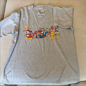 Disney Gray T-Shirt with Colorful Characters